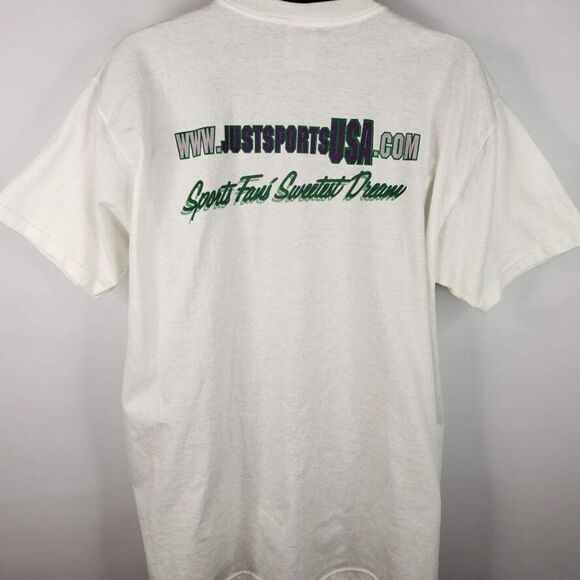 Ben Davidson Oakland Raiders T Shirt Vintage 90s Just Sports SIGNED NFL Football - Picture 3 of 6